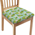 Pink Lotus Pattern Print Chair Cushion Cover