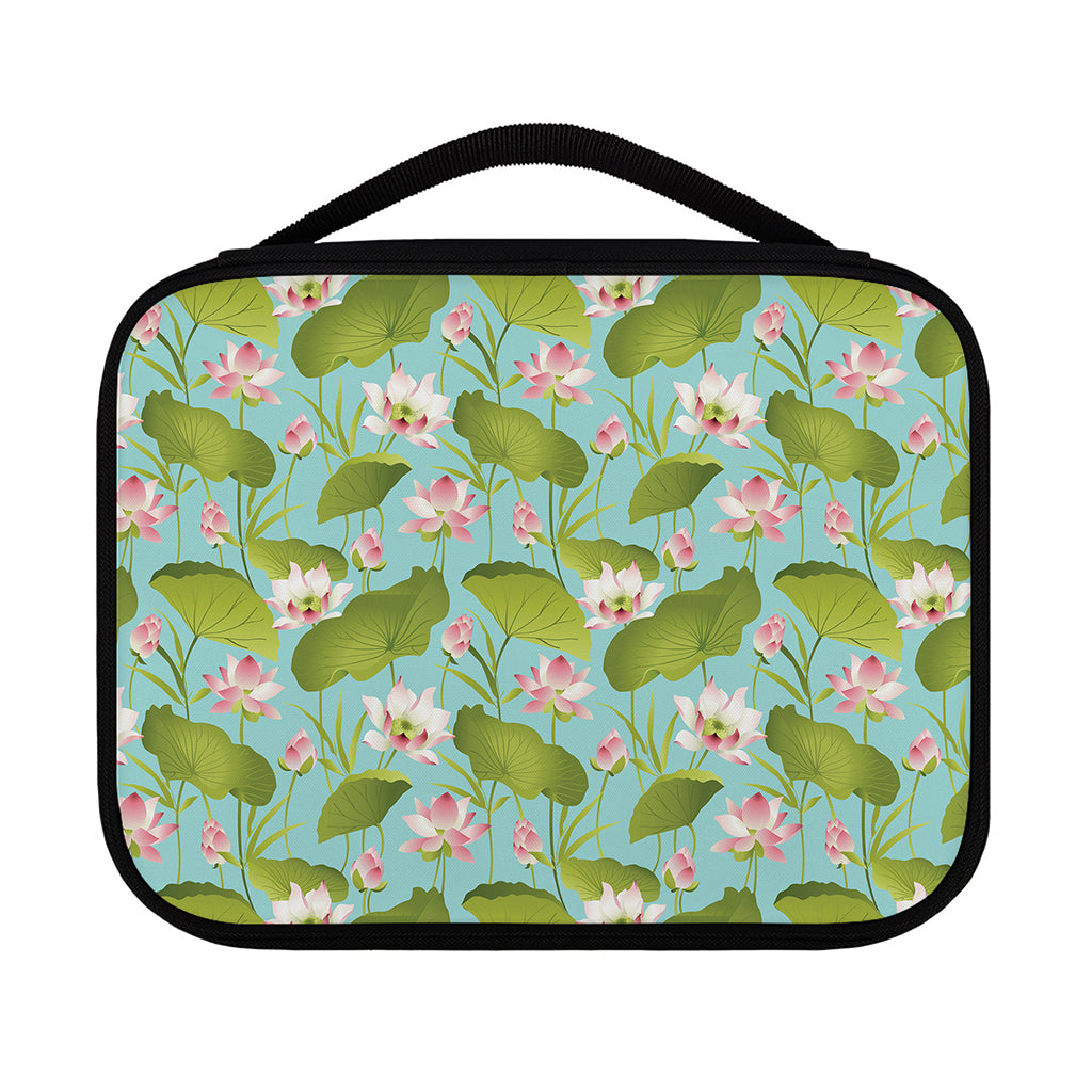 Pink Lotus Pattern Print Classic Bible Case