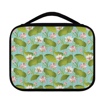 Pink Lotus Pattern Print Classic Bible Case