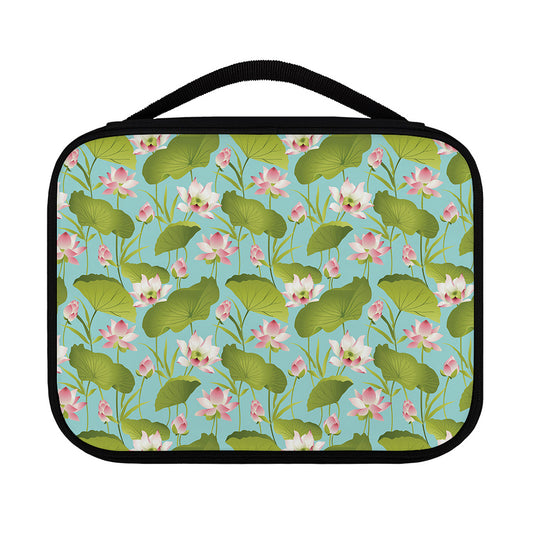 Pink Lotus Pattern Print Classic Bible Case