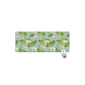 Pink Lotus Pattern Print Extended Mouse Pad