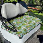 Pink Lotus Pattern Print Golf Cart Seat Cover
