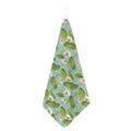 Pink Lotus Pattern Print Hand Towel