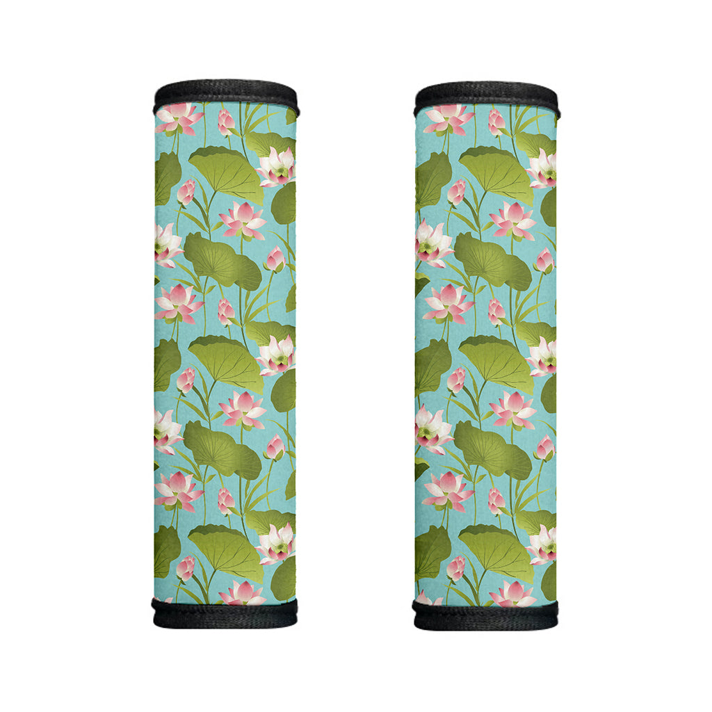 Pink Lotus Pattern Print Handle Covers