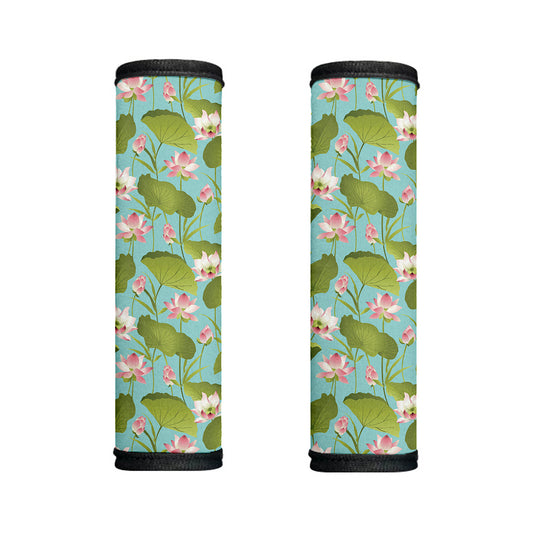 Pink Lotus Pattern Print Handle Covers