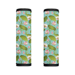 Pink Lotus Pattern Print Handle Covers