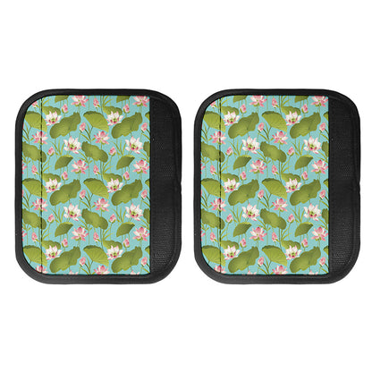 Pink Lotus Pattern Print Handle Covers