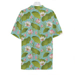 Pink Lotus Pattern Print Hawaiian Shirt
