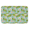 Pink Lotus Pattern Print Indoor Door Mat