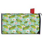 Pink Lotus Pattern Print Mailbox Cover