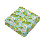 Pink Lotus Pattern Print Outdoor Seat Cushion Cover