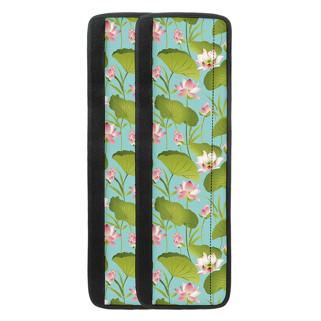 Pink Lotus Pattern Print Refrigerator Handle Covers