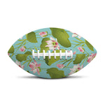 Pink Lotus Pattern Print Rugby Ball