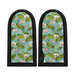 Pink Lotus Pattern Print Skillet Handle Cover