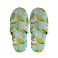Pink Lotus Pattern Print Slippers