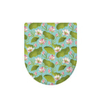 Pink Lotus Pattern Print Toilet Lid Cover