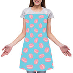Pink Macaron Pattern Print Adjustable Apron