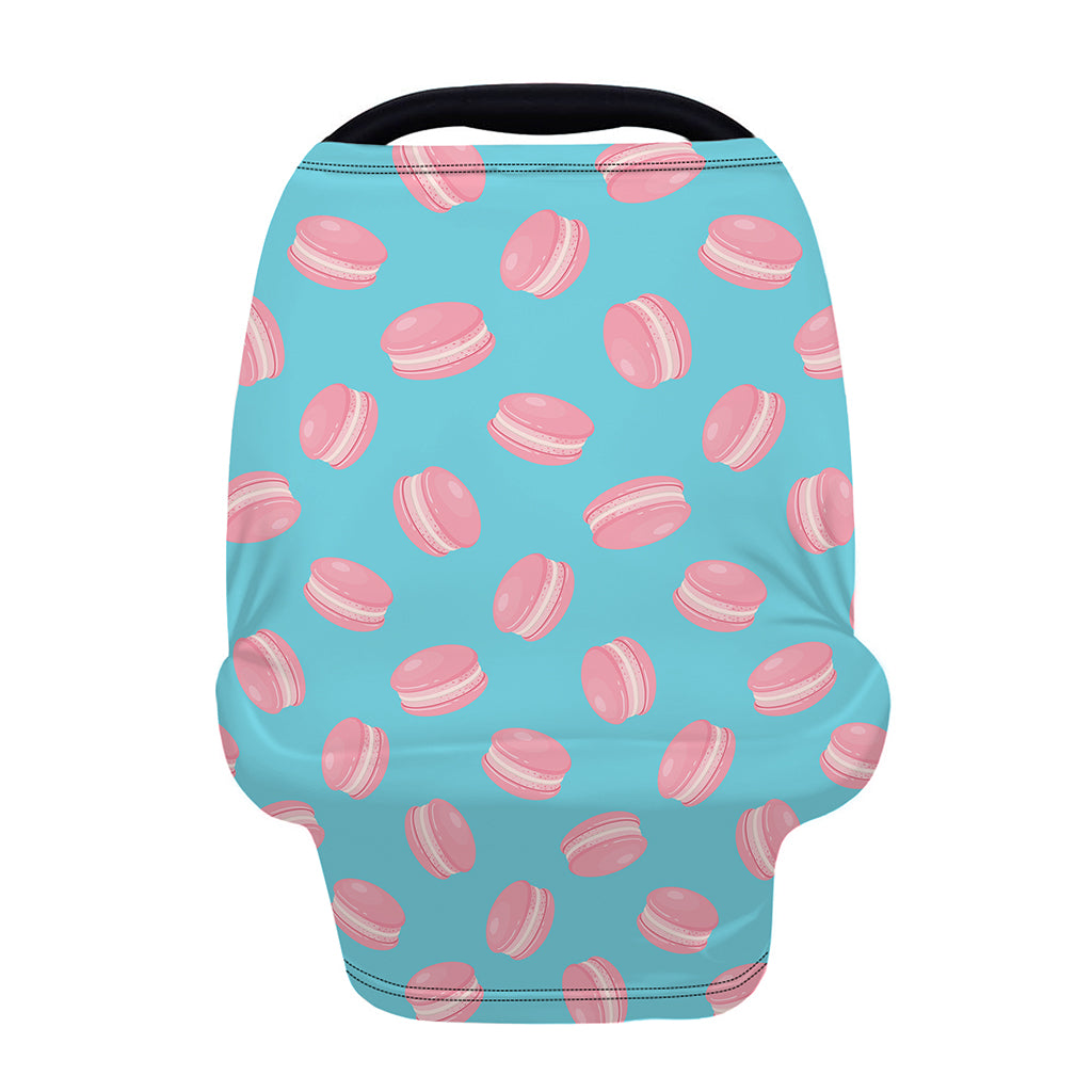 Pink Macaron Pattern Print Baby Seat Cover