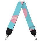 Pink Macaron Pattern Print Bag Strap