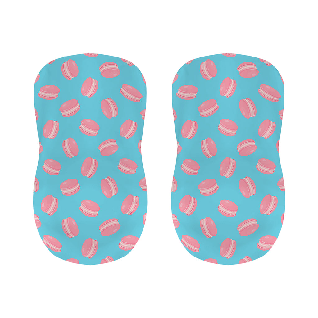 Pink Macaron Pattern Print Bar Stool Covers