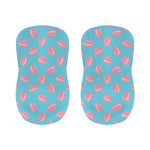 Pink Macaron Pattern Print Bar Stool Covers