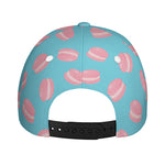 Pink Macaron Pattern Print Baseball Cap