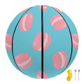 Pink Macaron Pattern Print Basketball