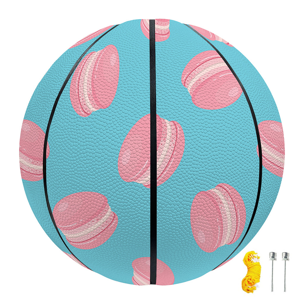 Pink Macaron Pattern Print Basketball