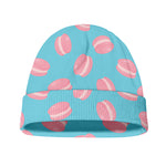 Pink Macaron Pattern Print Beanie