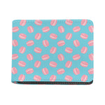 Pink Macaron Pattern Print Bifold Wallet