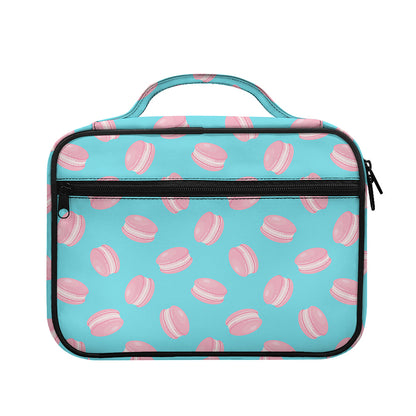 Pink Macaron Pattern Print Briefcase Bible Bag
