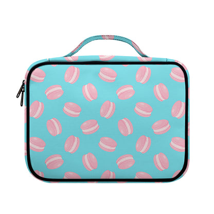 Pink Macaron Pattern Print Briefcase Bible Bag