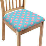 Pink Macaron Pattern Print Chair Cushion Cover