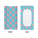 Pink Macaron Pattern Print Changing Pad Cover