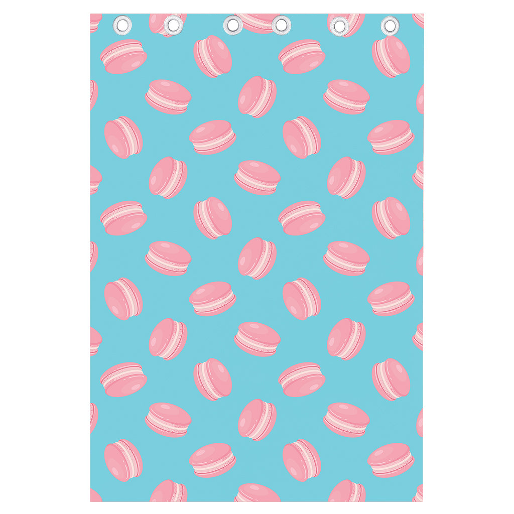 Pink Macaron Pattern Print Curtain