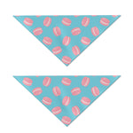 Pink Macaron Pattern Print Dog Bandana