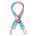 Pink Macaron Pattern Print Dog Seat Belt