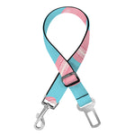 Pink Macaron Pattern Print Dog Seat Belt