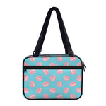 Pink Macaron Pattern Print Double Strap Bible Bag