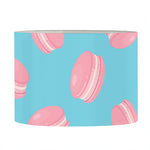 Pink Macaron Pattern Print Drum Lamp Shade