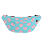 Pink Macaron Pattern Print Fanny Pack
