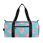 Pink Macaron Pattern Print Gym Bag