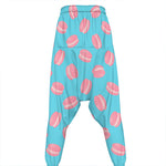 Pink Macaron Pattern Print Hammer Pants