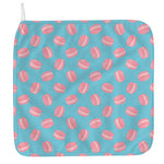 Pink Macaron Pattern Print Hand Towel