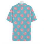 Pink Macaron Pattern Print Hawaiian Shirt