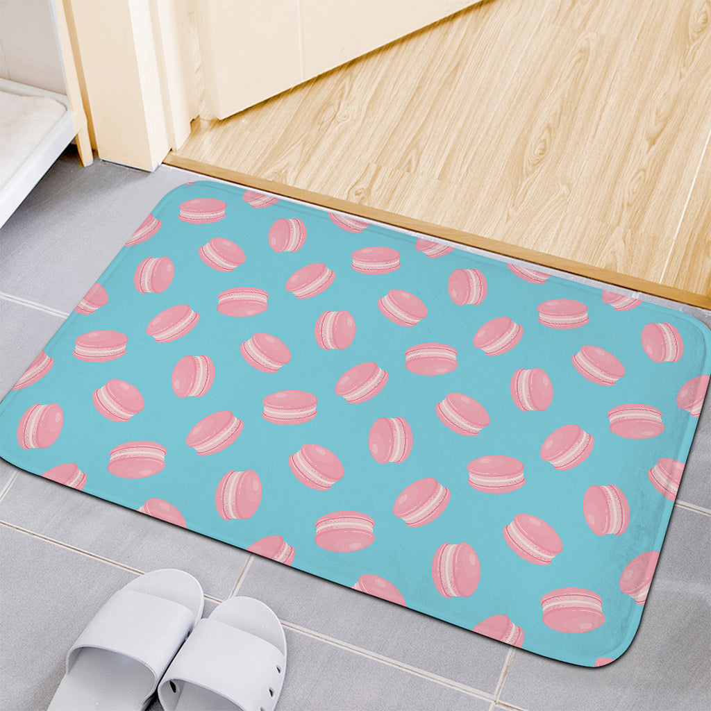 Pink Macaron Pattern Print Indoor Door Mat