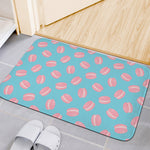 Pink Macaron Pattern Print Indoor Door Mat