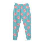Pink Macaron Pattern Print Jogger Pants