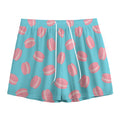 Pink Macaron Pattern Print Mesh Shorts