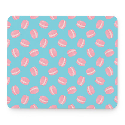 Pink Macaron Pattern Print Mouse Pad